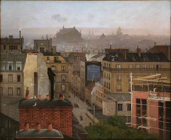 Antonin Chittussi Paris as Viewed from Montmartre Spain oil painting art